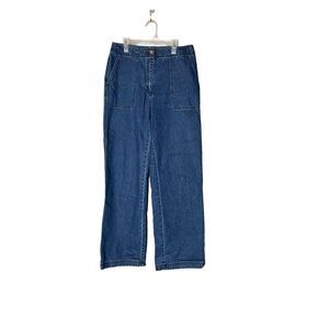 Vintage Lauren Jeans Co By Ralph Lauren High‎ Waisted Wide Leg Jeans Size 8